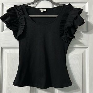Entro Top With Ruffle Sleeve